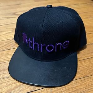Black Throne Hat Cap Adjustable